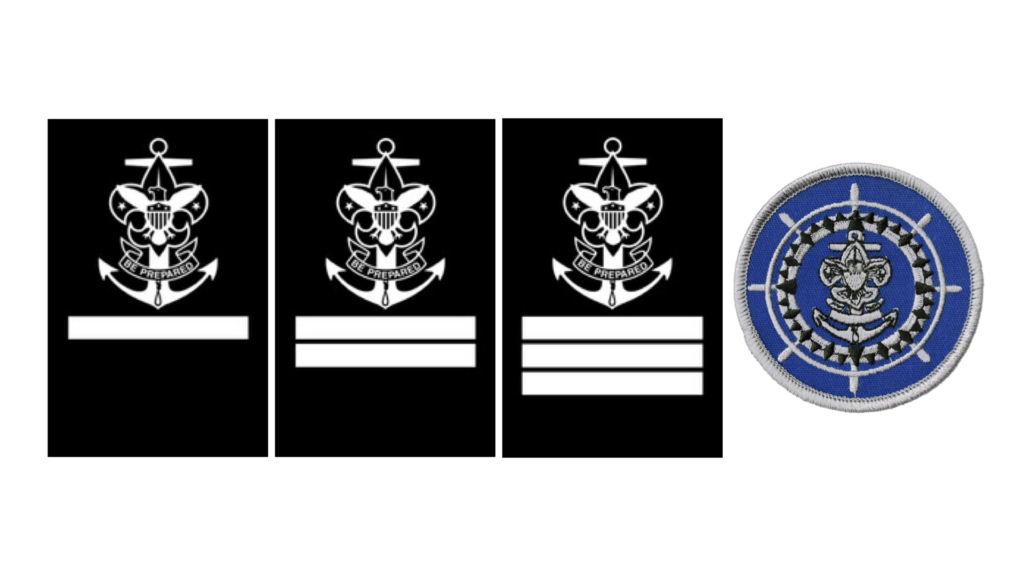 Apprentice-Ordinary-Able-Quartermaster rank patches