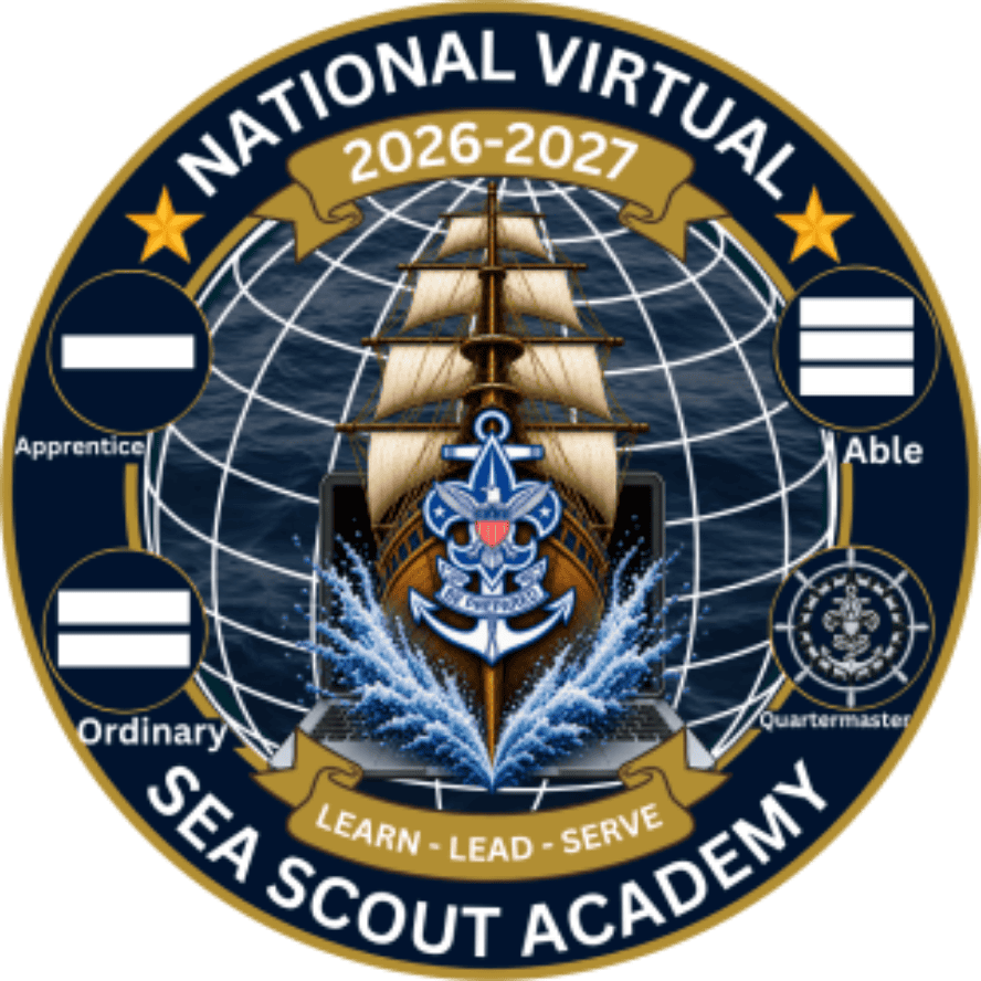 National Virtual Sea Scout Academy 2026–2027 emblem